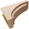 Ekena Millwork 8"W x 24"D x 16"H Classic Rivera Rough Cedar Woodgrain TimberThane Corbel, Primed Tan CORUR08X24X16RIVRCPR - alternate 2